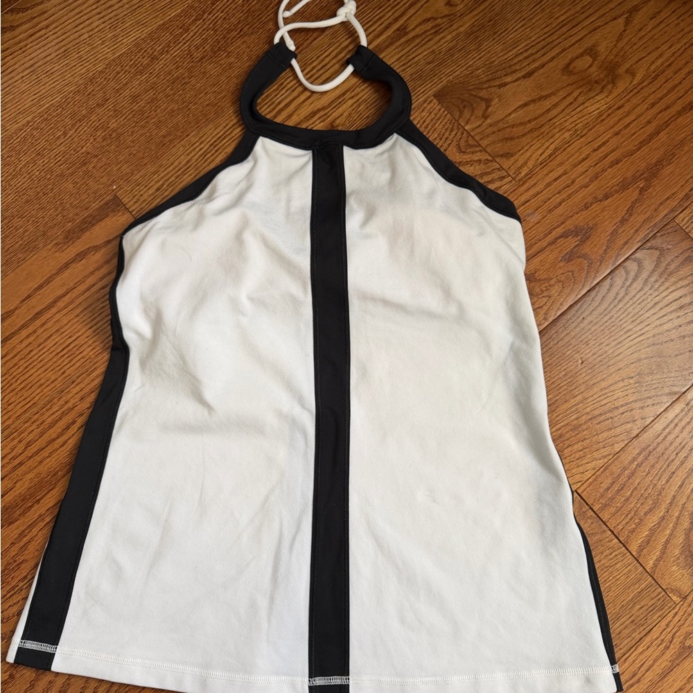 Lululemon Athletica Black and White Tank Top